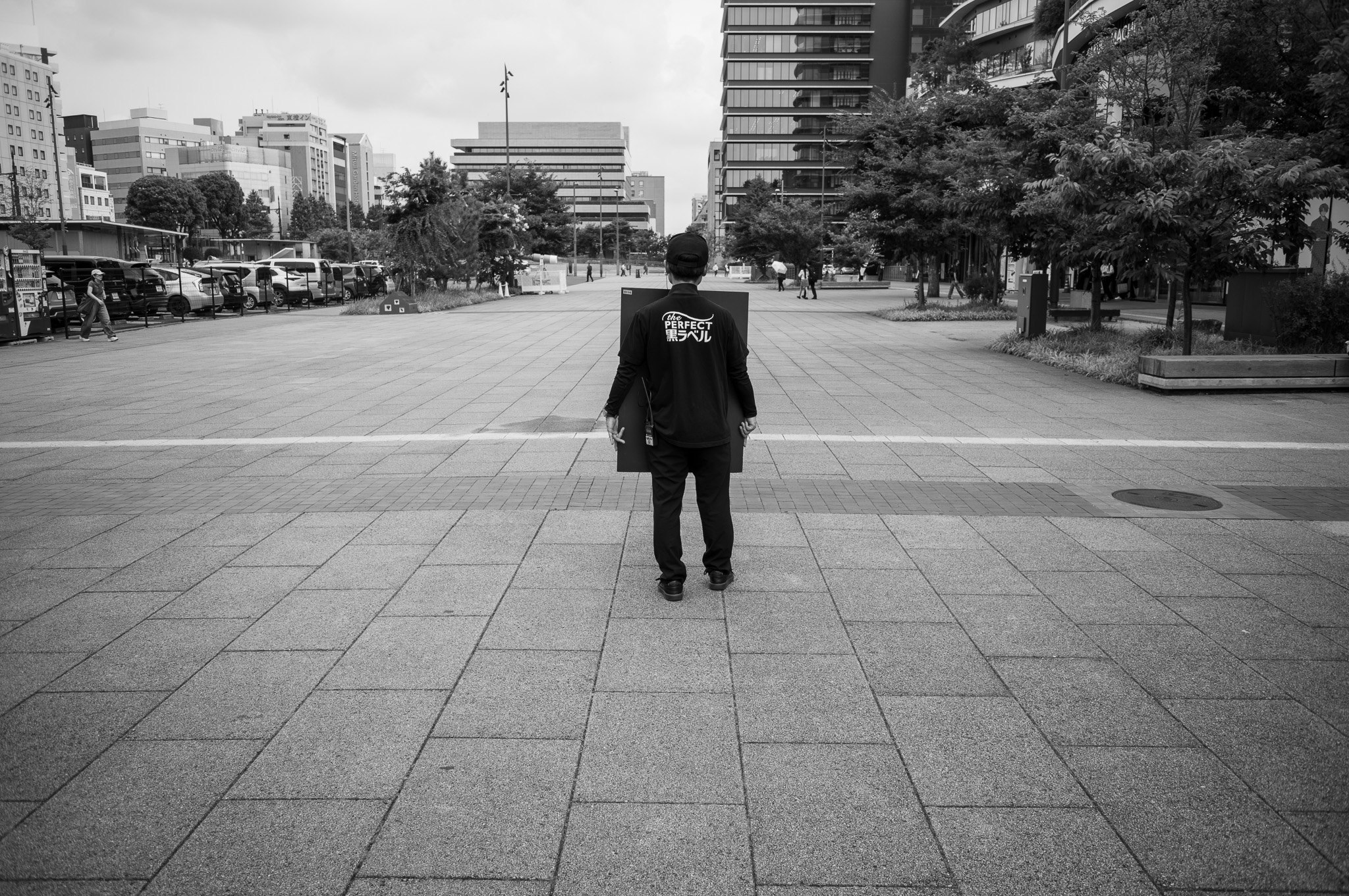 The square was built for crowds. Today, it holds only one.